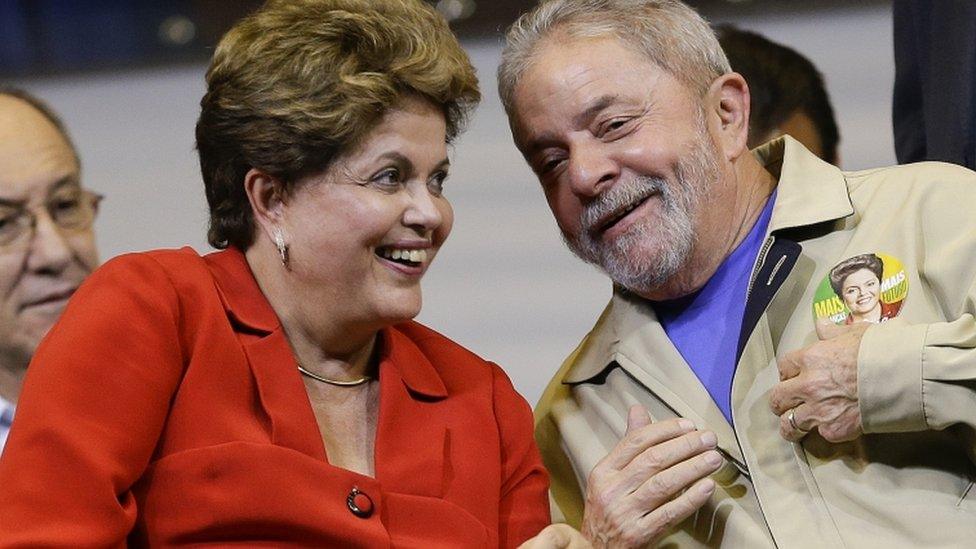 Dilma Rousseff and Luiz Inacio Lula da Silva, August 2014