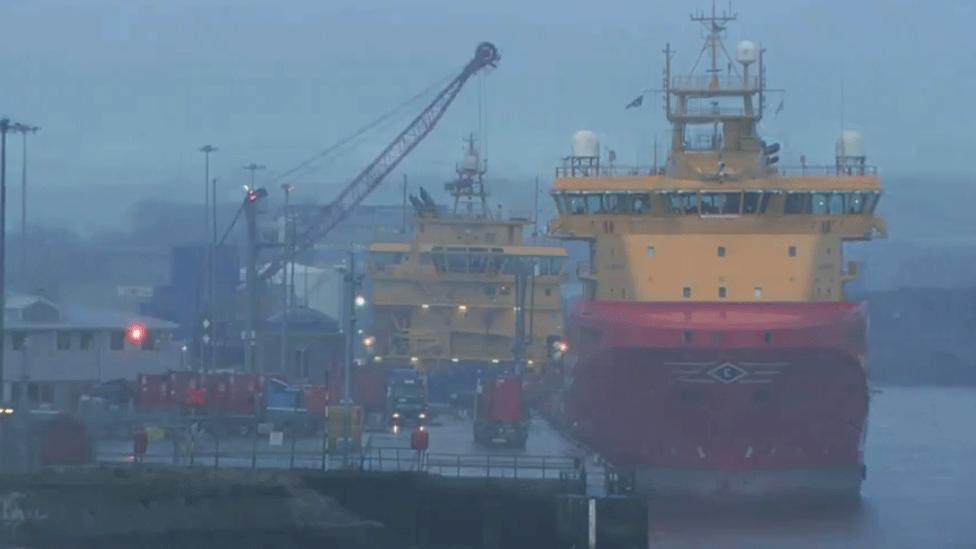 Vessels in Aberdeen harbour