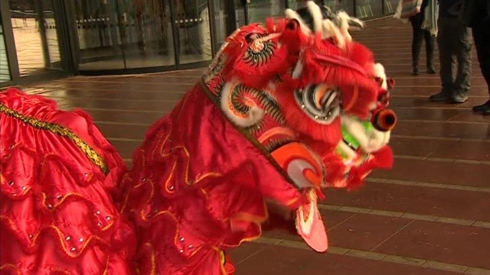 Lion dance