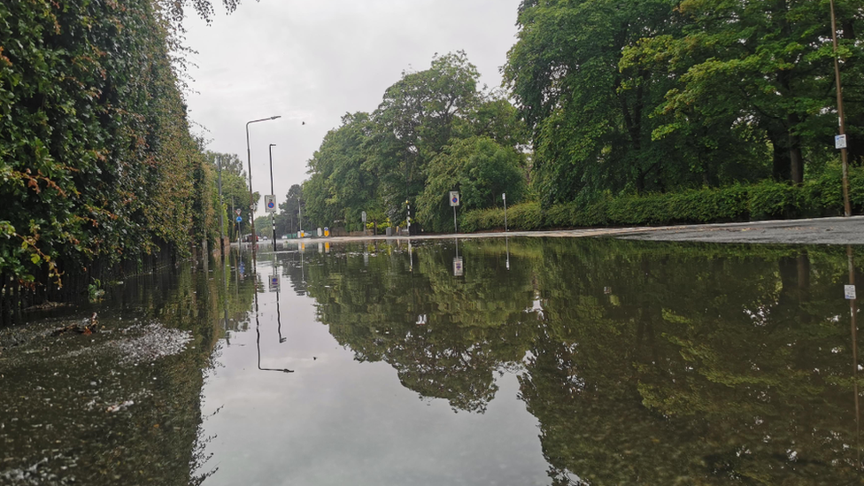 Flooding at Inverleith