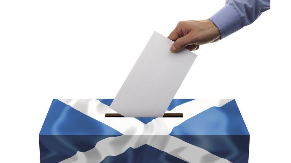 Saltire ballot box