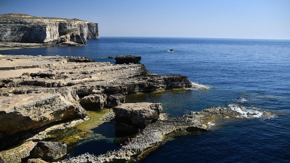 Dwejra Bay in Gozo, Malta