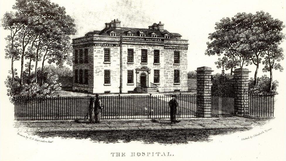 Addenbrooke's Hospital, Trumpington Street c. 1810