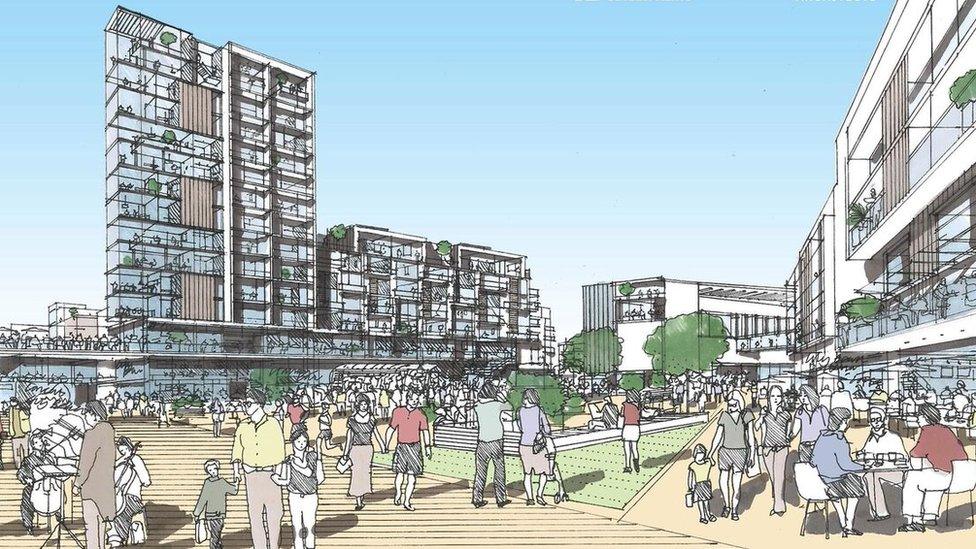 A public space near the current civic centre site will lead to the beach