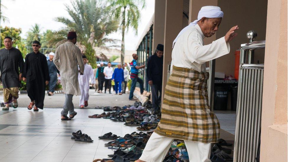 Friday prayers in Brunei