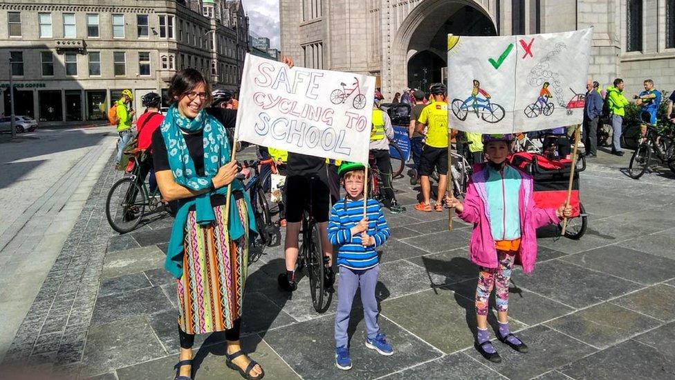 Cycle protest