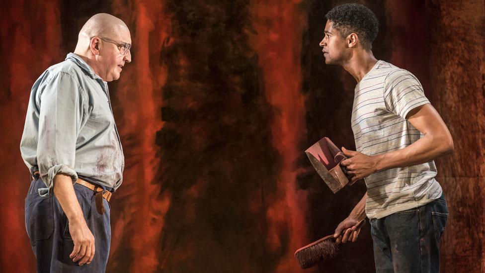 Alfred Molina and Alfred Enoch Red