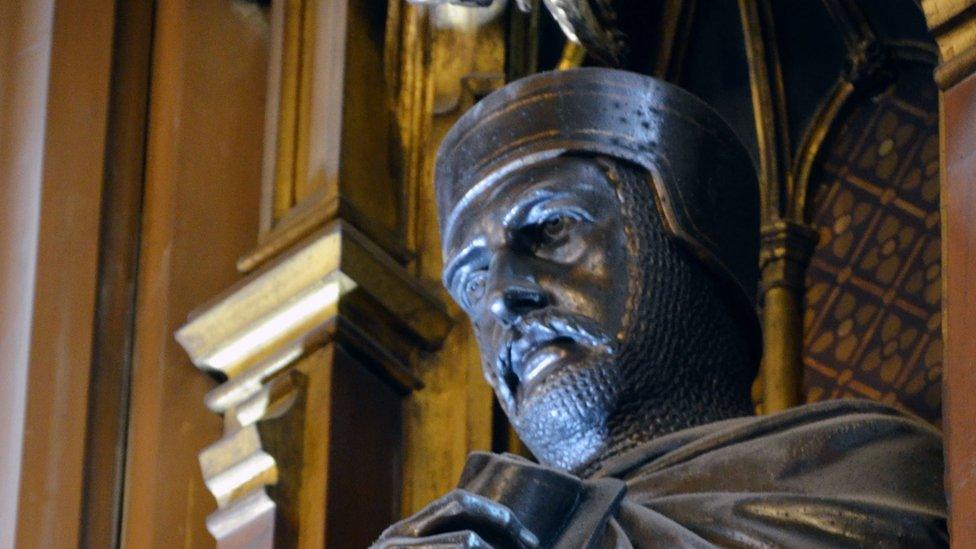 William Marshal's effigy on his statue in the House of Lords