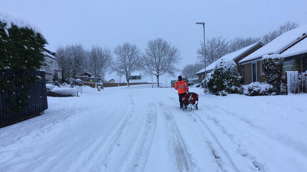 Postal worker in Dunblane