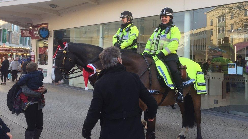 Police on horses