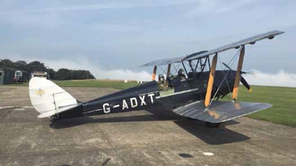 The Tiger Moth before the accident