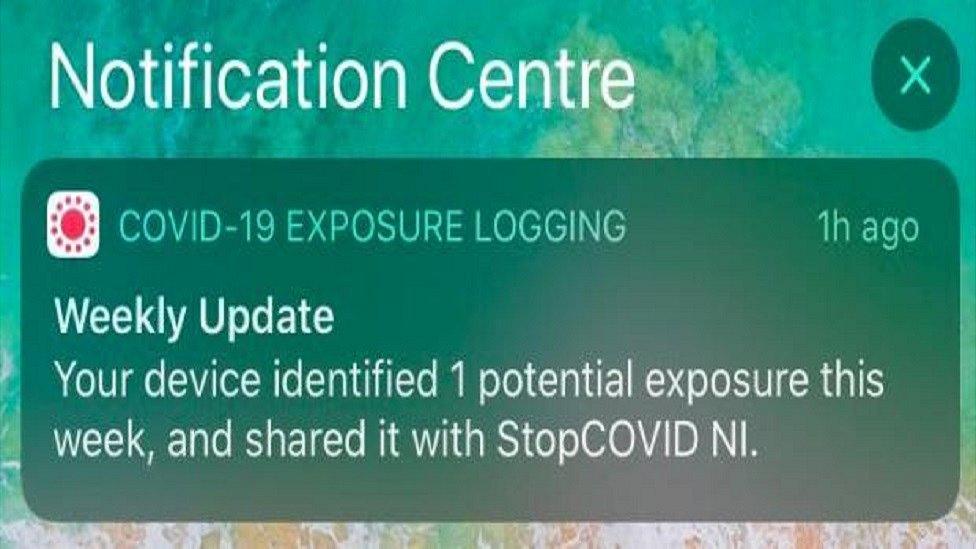 Exposure log notification