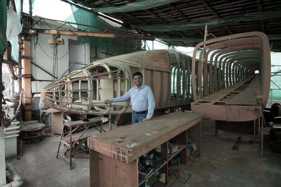 Amol Yadav with his new plane prototype