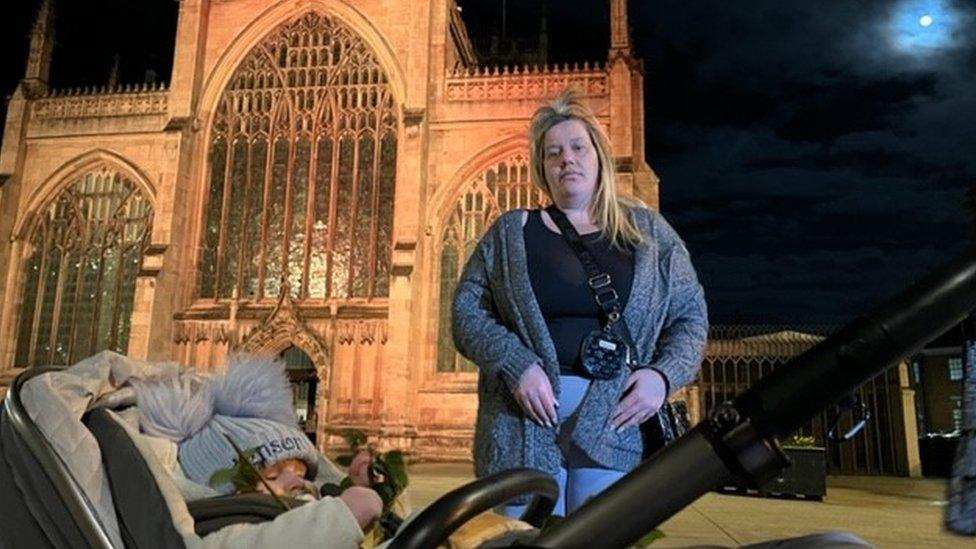 Billie-Jo Suffill attended the vigil at Hull Minster with son Jenson