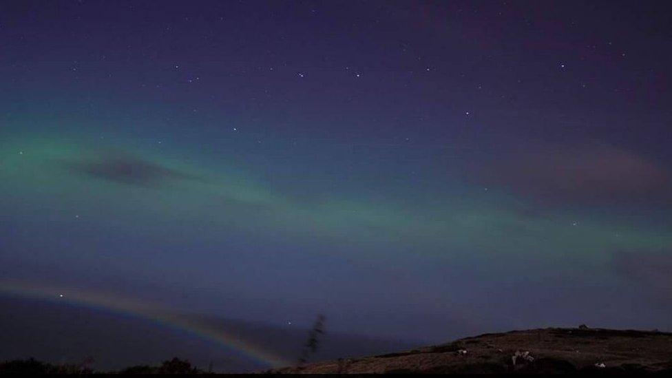 The Northern Lights over, Great Orme, Llandudno