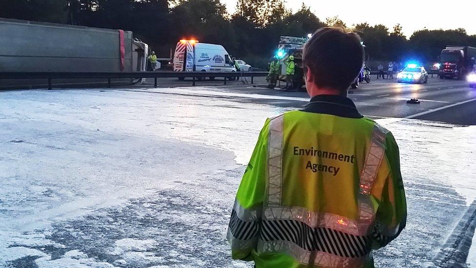 Acid spill on the M11