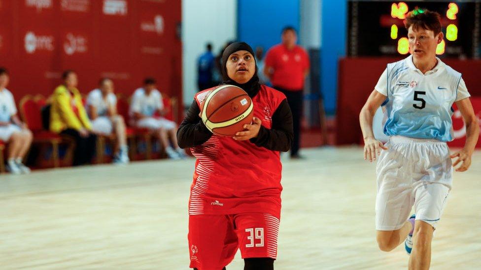 UAE basketball team fights Kazakhstan during Special Olympics World Games in Abu Dhabi