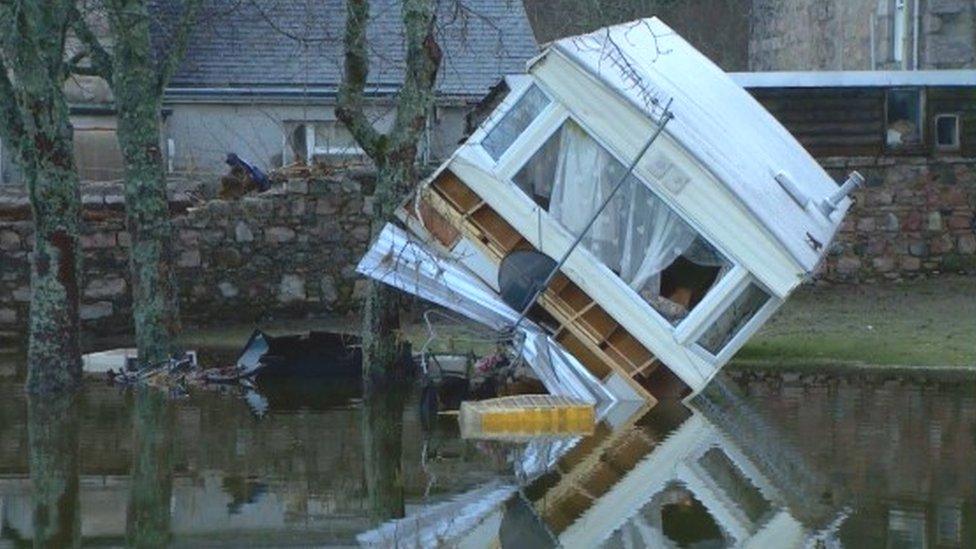 Flood damage in Ballater