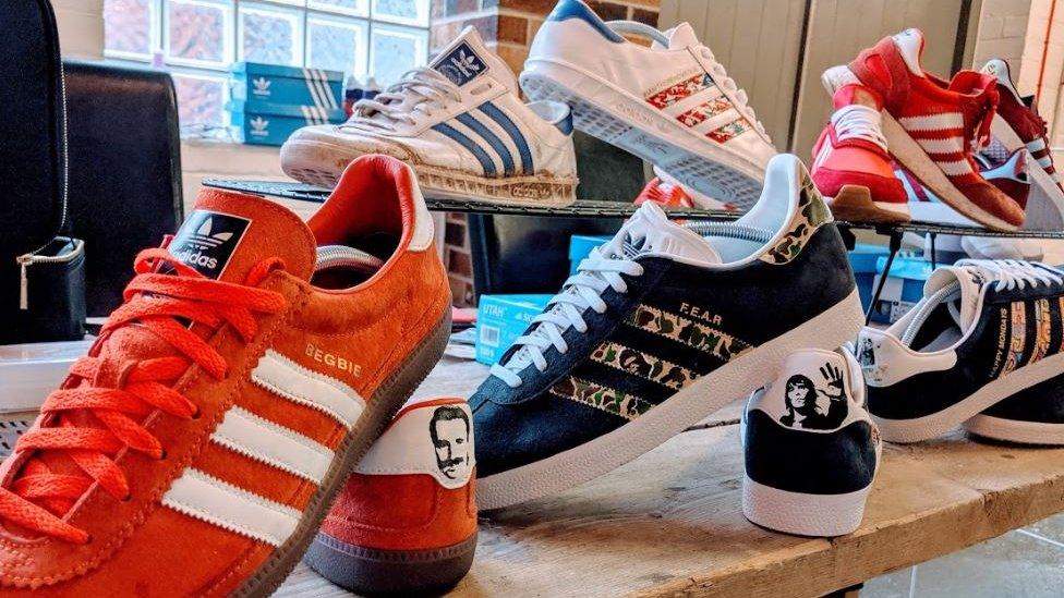 Sheffield trainer festival Rare vintage shoes on show BBC News