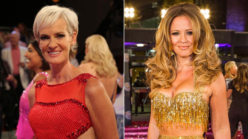 Judy Murray and Kimberley Walsh