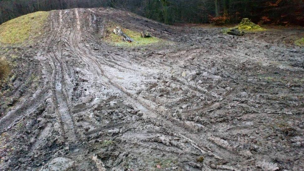 The mound is believed to be at least 3,000 years old