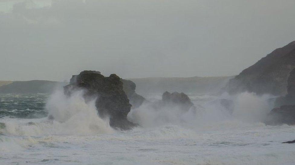 Stormy sea