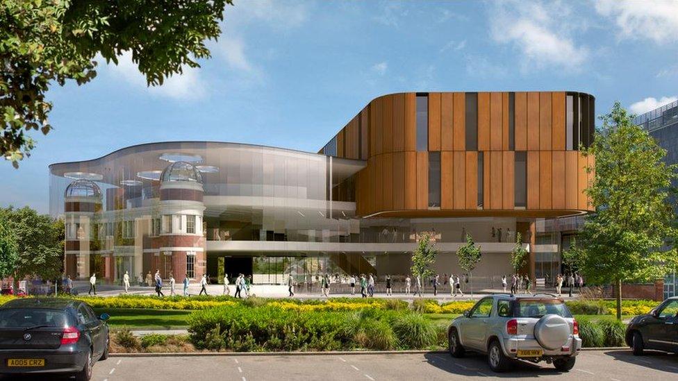 Artist impression of the new Doncaster Library (June 2017)