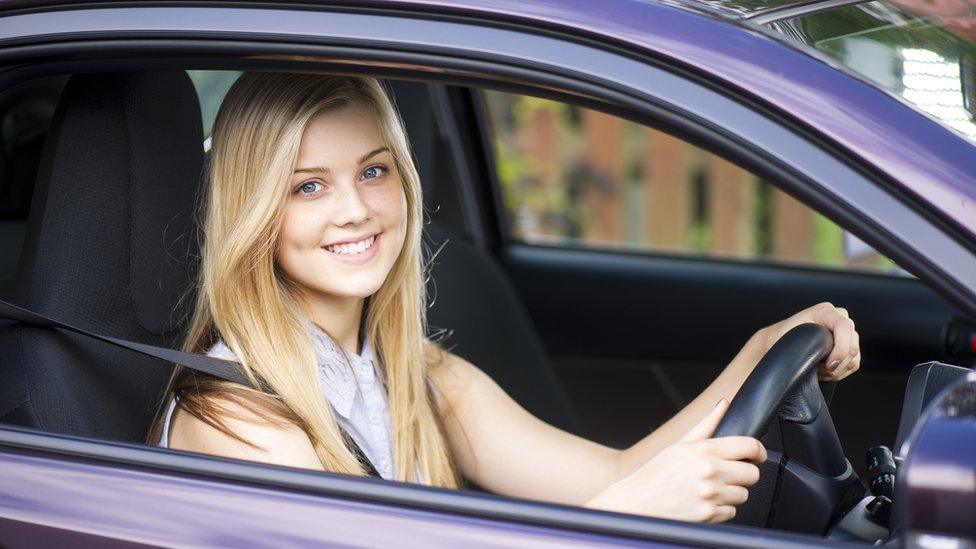 young female driver