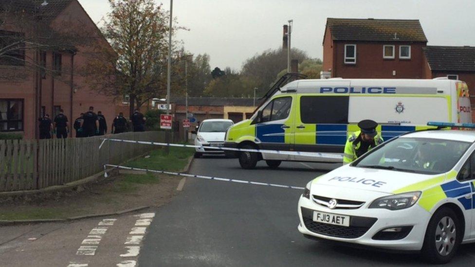 Cordon on Ross Walk, Leicester