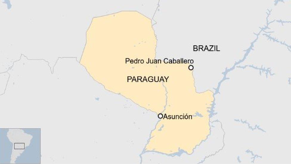 Map of Paraguay