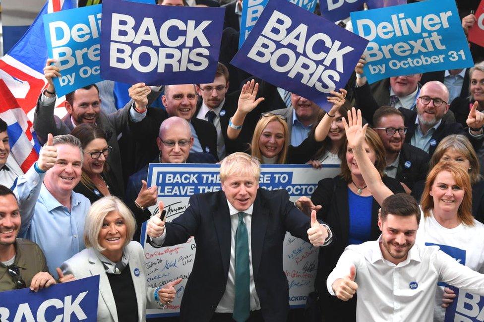 Boris Johnson met a warm welcome from some in Perth