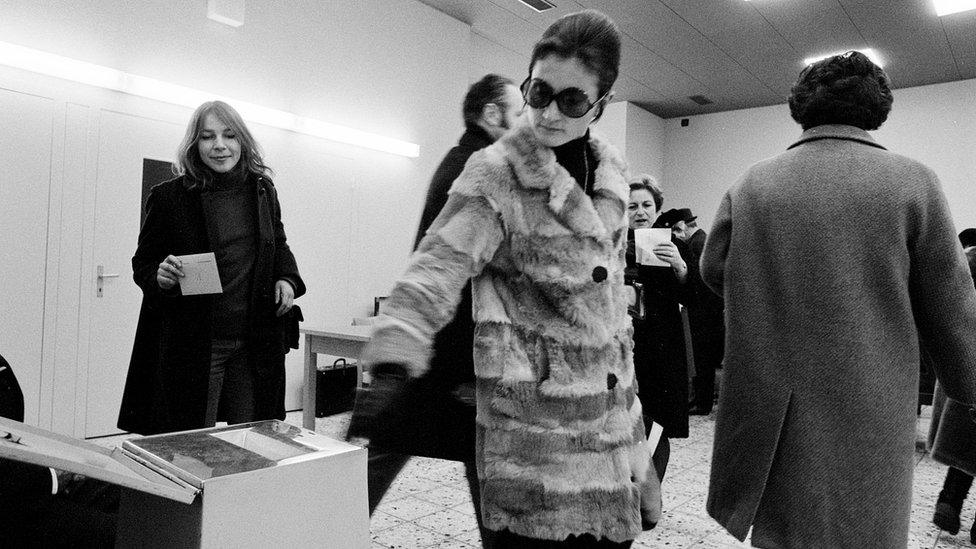 Women cast vote in 1971 general election