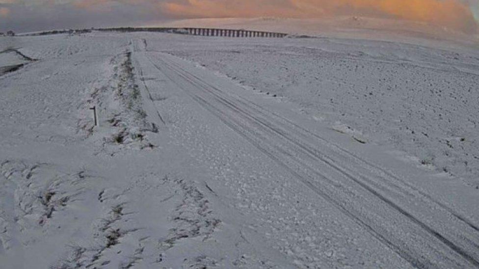 Snow in North Yorkshire