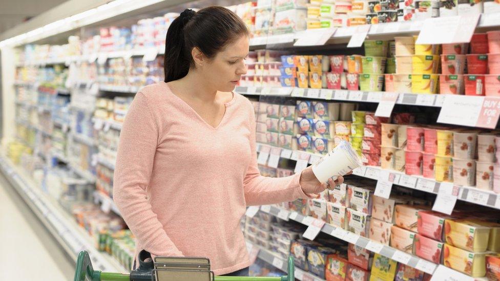 Woman in supermarket