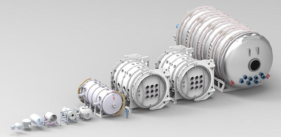 Chamber size comparison