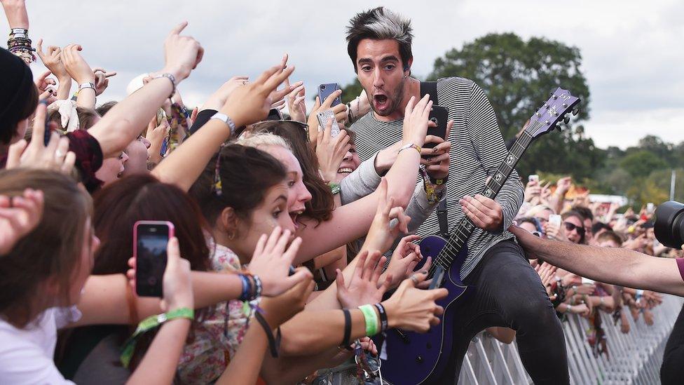 All Time Low performing at Reading