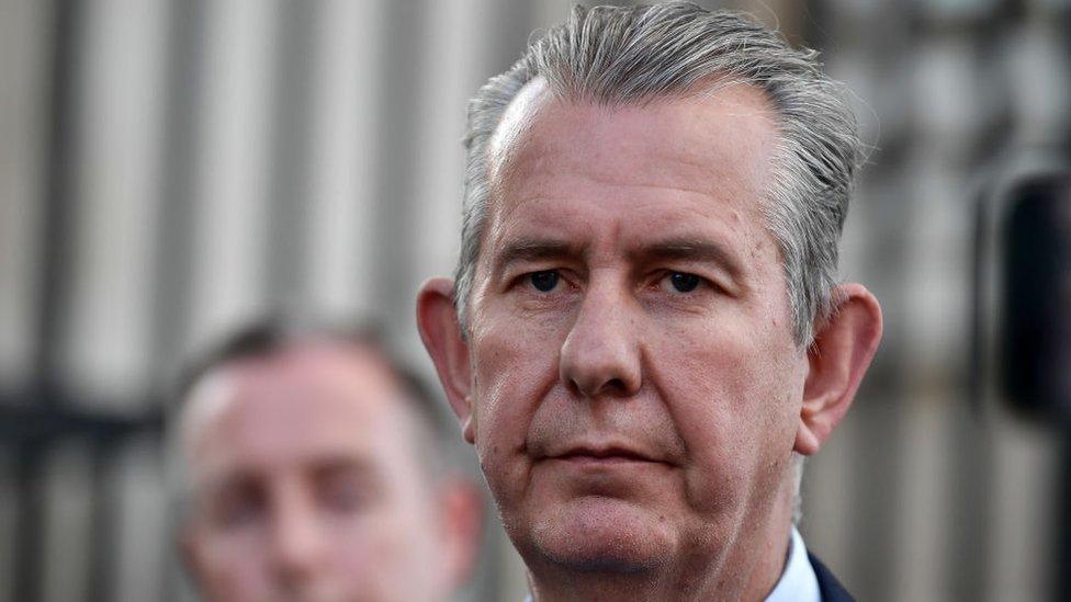 Democratic Unionist party leader Edwin Poots in 2021