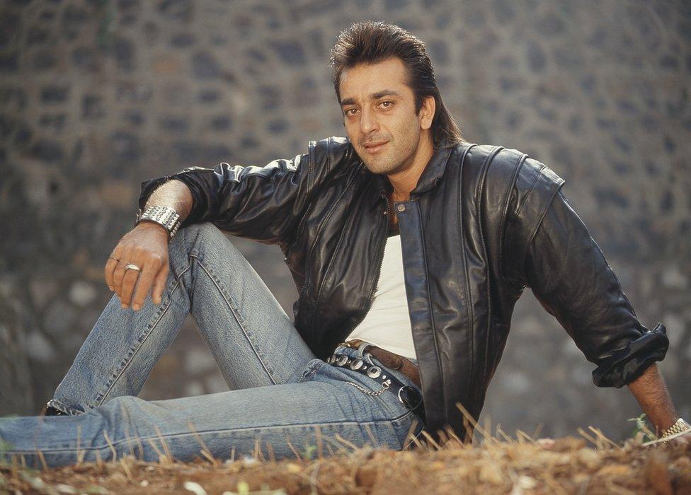 Sanjay Dutt in a portrait photo from 1990