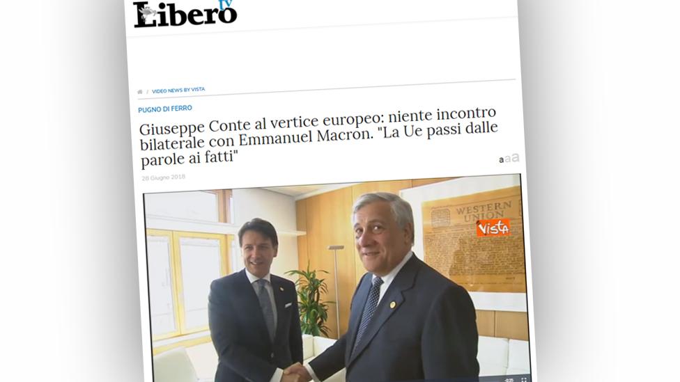 Italian newspaper Libero