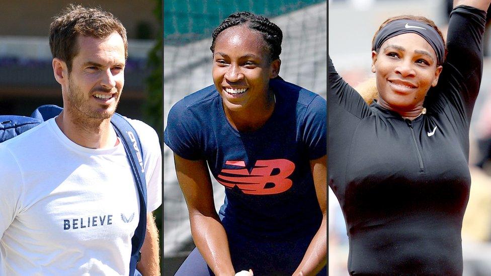 Andy-Murray-Cori-Gauff-and-Serena Williams.