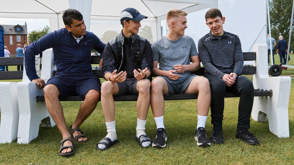 (L-R) Adnan, Harvey, Matthew and Harry