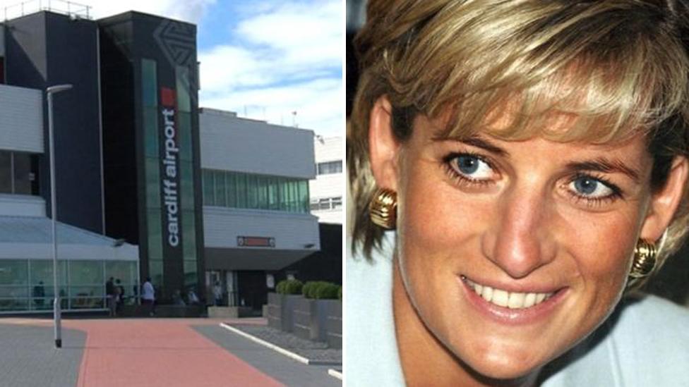 Cardiff Airport and Princess Diana