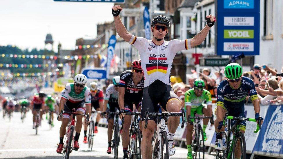 Andre Greipel wins the opening stage