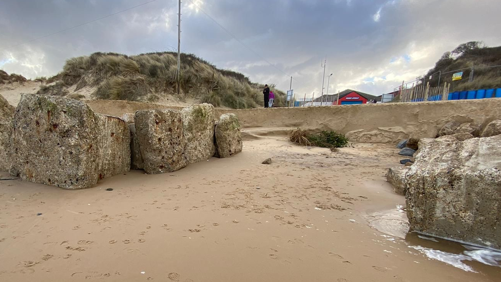 Erosion at Hemsby in Norfolk