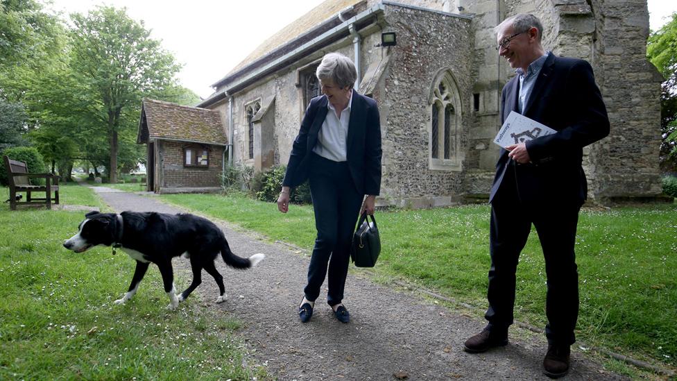 Theresa and Philip May in Maidenhead