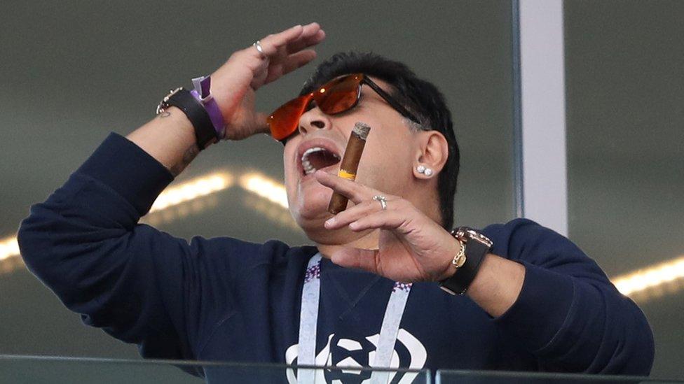 Maradona reacts