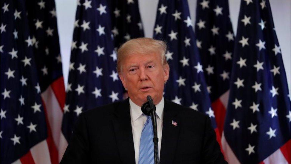 President Donald Trump holds a news conference on the sidelines of the 73rd session of the United Nations General Assembly in New York.