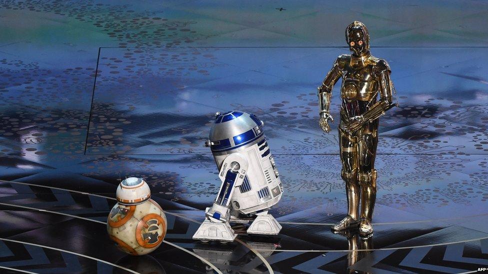 BB-8, R2-D2 and C-3PO