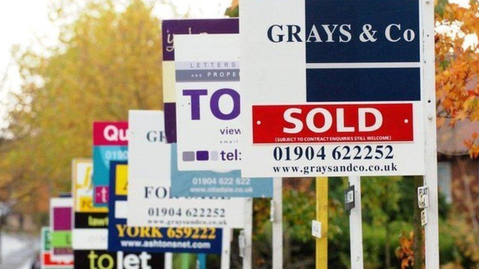 Estate agents signs