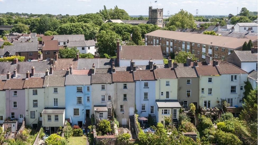 row of houses